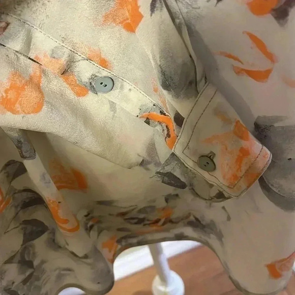 ❤️Host Picks❤️[4]Rebecca Taylor Misty Garden  Print Silk Blouse- NWOT - Picture 7 of 15